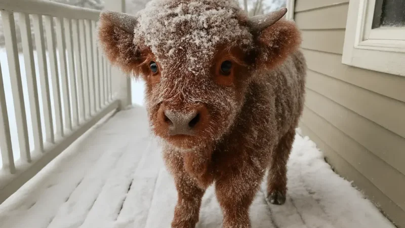 Frozen Calf Found at Doorstep — Family Follows Her Into the Woods and Finds the Unthinkable